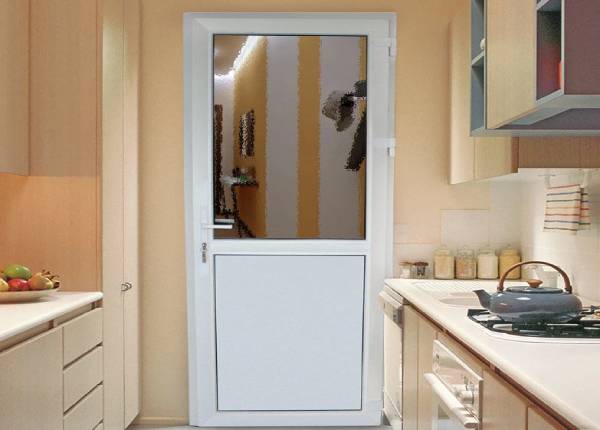 Межкомнатная пластиковая дверь в доме в Долгопрудном