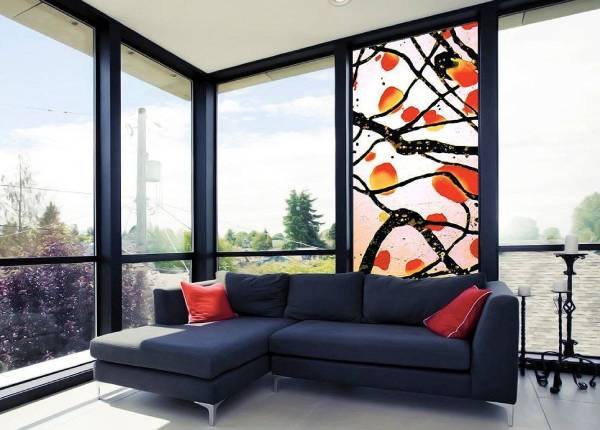 Витраж в частном доме в Долгопрудном