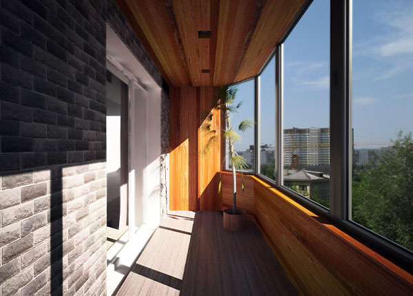 Остекление лоджии алюминиевым профилем под ключ в Долгопрудном